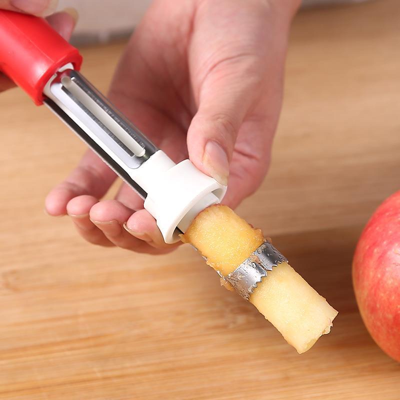 Stainless Steel Two-in-one Shrink Fruit Peeler